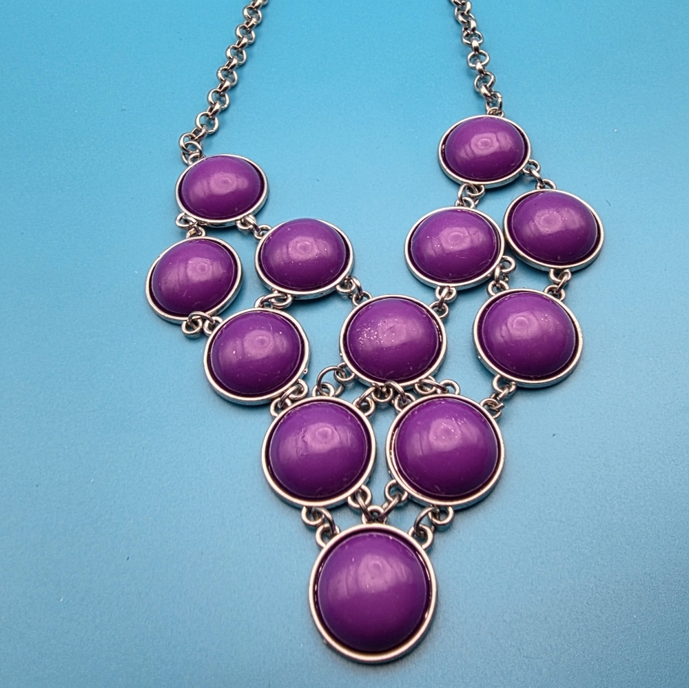 Purple Statement Necklace
